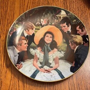 Decorative Plate with Vintage Scene